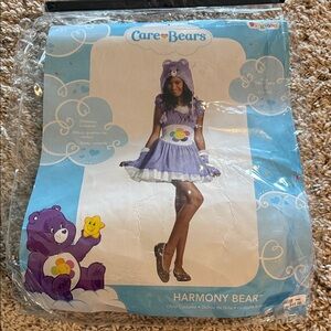 Disguise Halloween Care Bears Harmony Bear purple dress costume sz 12-14